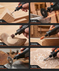 321 Piece Rotary Tool Bits Set For Compatibility With A Wide Range Of Projects Including Grinding Sanding Carving Polishing And Cutting