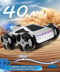 All Terrain 4WD High Speed Remote Control Monster Truck 1:16 Scale, 2.4GHz RC Car With LED Lights And Spray on desert surface