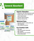 Image showing Go-To General Absorbent For Oil, Chemicals And Water Cleanup, 48 Pound Drum With Low Dust Perlite Formula, various packaging.