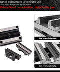 5 Axis CNC Vise Self Centering Fixture Clamp For Fast Centering In 3 4 5 Axis Machining High Precision 6 To 130 mm Clamping Range