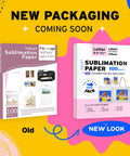 High Quality Sublimation Paper Set 100 Sheets 8.5 X 11 Inches 125 GSM For Epson Sawgrass Ricoh Inkjet Printers New Packaging Preview
