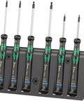 Kraftform Micro Ball End Hex Pro Grade Screwdriver Set With Rack 6 Piece Precision Electronics Screwdrivers on wall rack