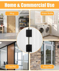 Home and commercial settings with Six Pack Self Closing Door Hinges 4 Inch Black Ball Bearing Matte Black Spring Loaded Hinges.