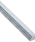 Steel Gear Key Stock With Zinc Plating, Quarter Inch Thick, Five Sixteenth Inch Wide, Quarter Inch Base Width, Twelve Inch Length