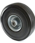 Heavy Duty Solid Rubber Flat Free Tubeless Hand Truck Tire Wheel For Carts And Dollies, A Real Workhorse, 10 x 3.5 Inches, 4.10/3.50-4