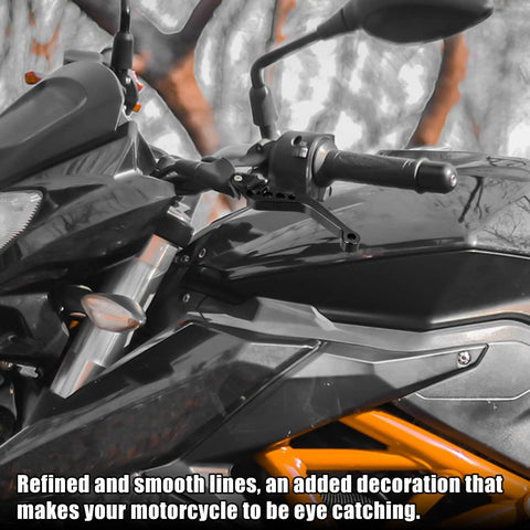 Pair Of Universal Seven Eighths Of An Inch Twenty Two Millimeter Dual Hydraulic Brake Master Cylinder And Clutch Lever For Most Motorcycles Black Ride Ready Aluminum Alloy CNC Machined And Corrosion Resistant Design
