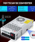 Beefy 24V 600W DC Switching Power Supply 110V to 220V AC Input 24V DC Output Regulated Converter for Industrial CCTV