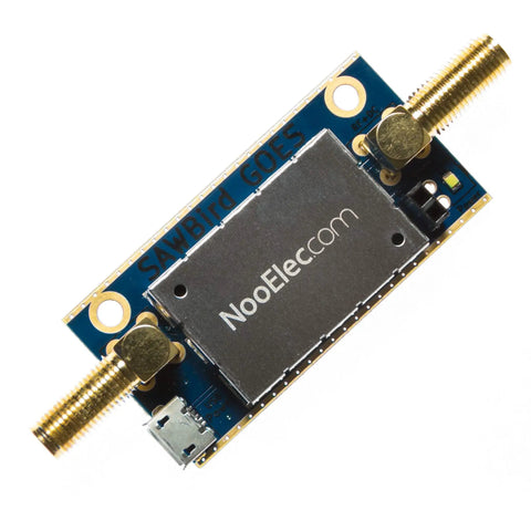 Barebones GOES LNA and SAW Filter Module for NOAA Weather Satellites, Dual Ultra Low Noise Amplifiers Centered at 1688 MHz