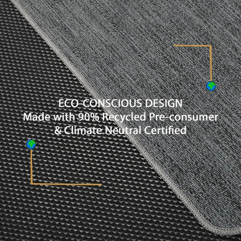 Close-up of Chair Mat For Hardwood Floors 36 By 48 Inches Heavy Duty Office Chair Mat showing graphite texture and eco-friendly design.