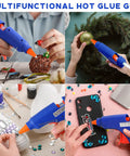 4 Piece Mini Hot Glue Gun Set With 20 Glue Sticks For Kids Projects Low Temp Kid Friendly Easy To Use Drip Proof Nozzle Rubber