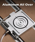 Genmitsu aluminum vacuum clamp pod for CNC milling; hold-down kit, 4.7 x 4 x 0.6 in