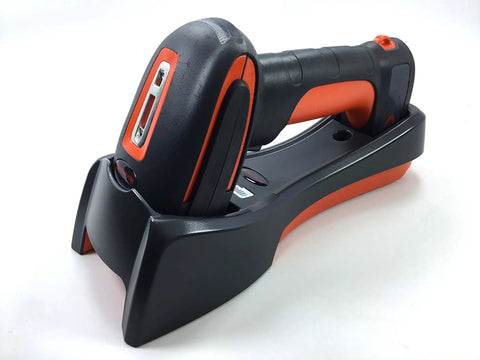 Granit 1911i ER Extended Range Wireless Bluetooth Beefy Heavy Duty Industrial-Grade Area-Imaging Barcode Scanner Kit on charging dock