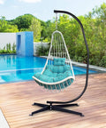 Heavy Duty C Type Hammock Stand Portable and Detachable for Hanging Hammocks Air Chairs Porch Swings Outdoor and Indoor