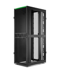 Built Like A Tank 42U Floor Rack Heavy Duty Steel Server Enclosure With Snappy Slides showing front view with mesh panels.