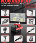 Led Work Light For Milwaukee Battery Compatible 38W 3000 Lumens Beefy Portable Flood Light with tool compatibility