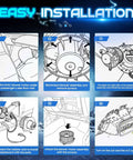 Ford Fusion Lincoln MKZ Mercury Milan HVAC Blower Motor Fan Assembly Replacement installation guide for 2010 to 2012 models.