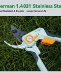 All In One Pruning Shears And Garden Scissors Set For Pros And Diyers, Heavy Duty Pruners With Sharp Stainless Steel Blades