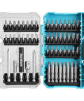 53 Piece Screwdriver Bit Set In A Tough Case With S2 Steel Bits And Magnetic Drive Guide Includes 1 2 And 3 Inch Long Bits