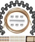 Heavy Duty Couch Spring Repair Kit To Patch Up Sagging Seats Fast All In One Upholstery Rebound Tool with springs, clips, and wires.