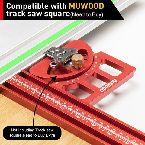 Track Saw Parallel Guide System For Woodworking Pro Grade Top Notch Repeatable Rip Cuts Fast Durable Flip Stops on wood
