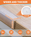 Legit Silicone Baby Proofing Edge Guards And Corner Protectors Heavy Duty Wall Bumpers clearly showing 15mm and 3mm thicknesses on furniture.