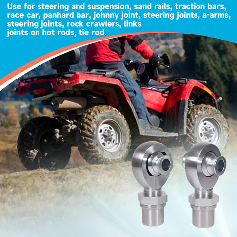 Ready To Roll 1 25 Inch Threaded Heim Joints Rod End Kit Built Tough With Heavy Duty Chromoly Steel featuring right and left hand threads