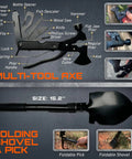 All-In-One 175-Piece Survival Kit With First Aid for Outdoor Adventures and Emergencies, multi-tool axe and shovel