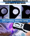 Two Pack Jewelers Loupe With Light 30X 60X 90X Triple Magnification For Coin Diamonds Gems Jewelry And Stamps Includes Spare Batteries