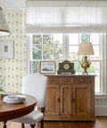 Fresh Green Floral Wallpaper Peel And Stick Self Adhesive Tulip Contact Paper Rental Friendly Home Decor in dining area