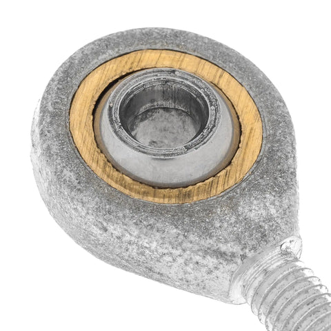 5Mm Bore M5 Male Right Hand Thread Rod End Bearing Metric Rose Joint Heim Spherical Swivel Threaded Shaft Eye Hardware For Steering Linkage Zinc Plated Steel With Bronze Insert Heavy Duty High Load Capacity close-up