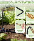 All In One No Fuss 360 Degree Drip Irrigation System Kit With Timer features premium brass nozzles and flexible tubing for gardens.