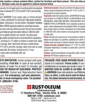 Milk Paint Finish Quart Classic White Pack Of 2 label with usage instructions and safety warnings in English and Spanish.