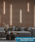 LED Recessed Lighting Kit For Wood Slat Walls And Cabinets Six Self Adhesive Light Bars