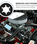 280 Piece Internal Tooth Lock Washers Push On Serrated Locking Washers Fasteners Kit engine application