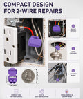 Heavy Duty Two Port Wire Connectors For Aluminum To Copper Rock Solid Screw Terminals Pre Loaded With Anti Oxidant Compound Foolproof Job For Home Repairs 20 Pack shown in use for 2-wire repairs.