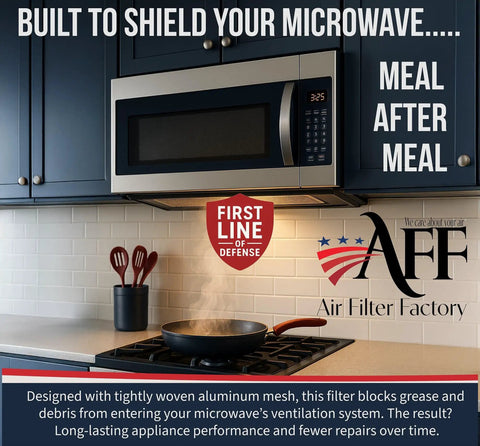 Aluminum Grease Filter Replacement For GE Microwave Ovens 6.81 x 6.34 Inches 2 Pack Over The Range Vent Mesh Filter Fits WB02X11534 Premium Durable Easy Install For Kitchen Venting