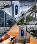 Straight Up Heavy Duty Level 2 EV Charger 50 Amp J1772 Wall Station with weatherproof features for various conditions.