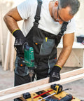 Person wearing Lightweight Seamless Knit PU Coated Work Gloves For Men And Women With Smooth Palm Grip 13 Gauge Polyester