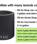 Three Pack Foam Sleeve Filter Replacements For Wet Dry Vacs 5 Gallon And Up Compatible With Vacmaster Genie And Shop Vacuums VF2001 Foam Filters For Your Vacuum Cleaner