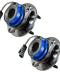 Front Left and Right Wheel Bearing and Hub Assembly Pair for Buick LeSabre Riviera Century Park Avenue With ABS, 1992-1999 models