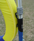 Close-up of Pro Grade Durable Dog Agility Tire Jump With Non Rust Aluminum Frame For Smooth Quick Reset On Impact Outdoor Field Ready