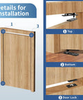 Beefy Heavy Duty Hidden Door Hinge With 570 Lbs Load Capacity Thick Solid Alloy Steel 360 Degree Rotation Pivot installation guide