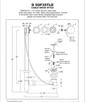 Heavy Duty Matte Black Bath Drain Plug With A Slick 35 Inch Cable Drive Pop Up Mechanism And Solid Brass Handle installation diagram.
