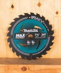 Front view of Heavy-Duty Framing Circular Saw Blade, 7-1/4 Inch, 24 Tooth Carbide Tipped, Ultra-Thin Kerf For Less Tool Load, ATAFR Tips