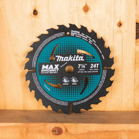 Front view of Heavy-Duty Framing Circular Saw Blade, 7-1/4 Inch, 24 Tooth Carbide Tipped, Ultra-Thin Kerf For Less Tool Load, ATAFR Tips