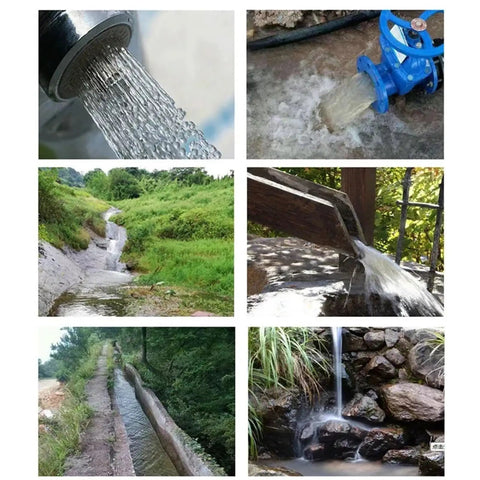 Flowing water sources suitable for Portable Water Turbine Generator 12V 24V With 30A Controller, Lightweight 1Kg Off Grid Power System