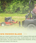 Lawn Mower Blade Set For 60 Inch Finish Cut Mowers Replacement 9037 Blades With Twenty Point Five Inch Length mower in use