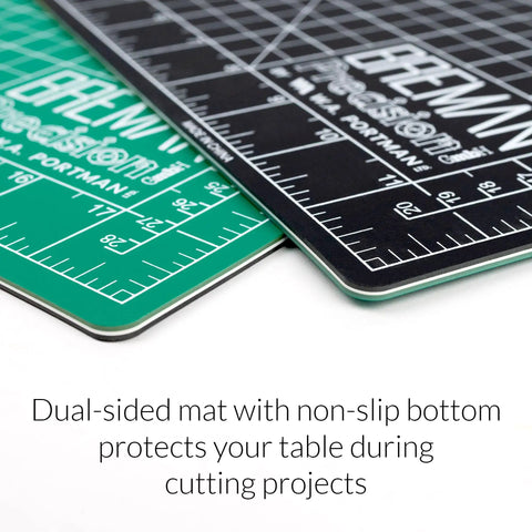 Close-up of dual-sided self healing cutting mat from Self Healing Cutting Mat And Rotary Cutter Set For Fabric 9x12 Inches