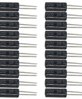 SW-520D Vibration Sensor 20 Pack Dope Tilt Ball Switches For DIY Electronics Projects Metal Ball Vibration Detectors For Makers Alarms And Prototyping Under 12V From Minus 20 C To 70 C Compact 5mm By 24mm, 20 black cylinder sensors
