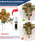 PLISPARK Moen 1222 replacement cartridge kit with removal tool and handle adapter; brass shower valve components